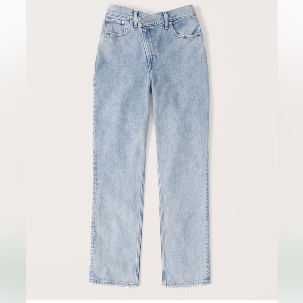 Abercrombie & Fitch 90s Straight Ultra High Rise Curve Love Jeans